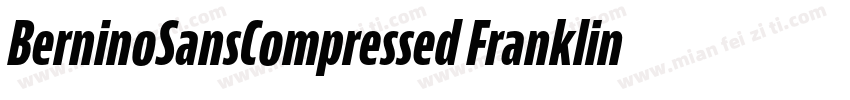 BerninoSansCompressed FranklinGothi字体转换